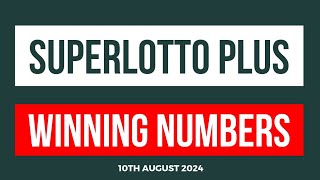 California SuperLotto Plus Winning Numbers 10th August 2024 [upl. by Moriarty]