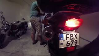 BMW F650 Dominator exhaust [upl. by Ttocs106]