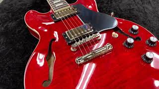 Gibson ES339 Figured Sixties Cherry 215410251 [upl. by Restivo]