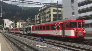 Trains à Brig  le 29 juin 2017  Transports Publics Suisses [upl. by Atinrev78]