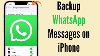 How to Backup WhatsApp Messages on iPhone [upl. by Channing884]