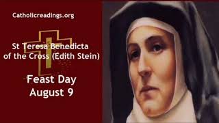 AUGUST 9TH ST TERESA BENEDICTA OF THE CROSS [upl. by Tioneb464]