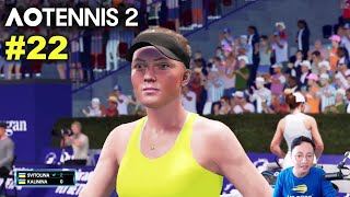 Svitolina vs Kalinina  AO TENNIS 2 Simulation Gameplay 22 wCommentary [upl. by Latimer]