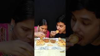 Spicy Puchka Eating Challenge 🤤 with Maa mukbang eatingcompetition [upl. by Bergen426]