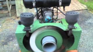 Coventry Victor MA02 flat twin stationary engine [upl. by Luapleahcim344]