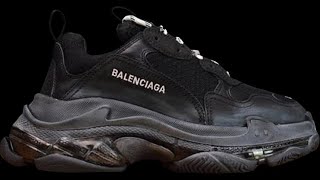 Yeskickscn BALENCIAGA TRIPLE S Black and Grey [upl. by Dacy570]