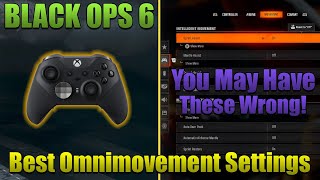 Black Ops 6 Omnimovement Best Controller Settings for Xbox Elite Controller  Other Controllers [upl. by Jenette]