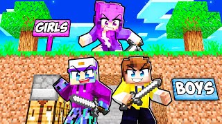 GIRL HUNTERS vs BOY SPEEDRUNNERS in Minecraft [upl. by Rip]