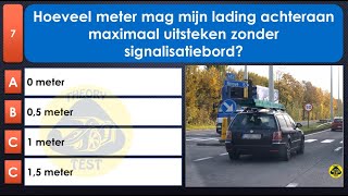 rijbewijs theorie examen belgie 2024  Lading pech en ongeval [upl. by Nilknarf]