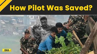 Nepal Plane Crash How Pilot Was Saved From The Crash  Kathmandu Airport [upl. by Llenral]