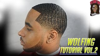 Barber Tutorial How To Cut A Wolfing Client Vol2 Ez Blade Shaving Gel [upl. by Ermin]