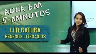 LITERATURA  GÊNEROS LITERÁRIOS 5MIN [upl. by Gallard]