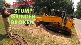 BRAND NEW Stump Grinder DELIVERED DAMAGED [upl. by Linoel]