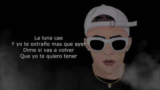 Bad Bunny  Posesivo Dime si vas a volver Letra Lyric 2017 [upl. by Rennerb]