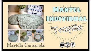 Como hacer TAPETE de TRAPILLO al Crochet CIRCULO PERFECTOVarios usos Fácil [upl. by Voltz27]