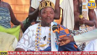 Sèhomi Sa Majesté Houffon Amigbatin Manonkpogni II célèbre la bravoure de lancêtre Houffon [upl. by Sky]