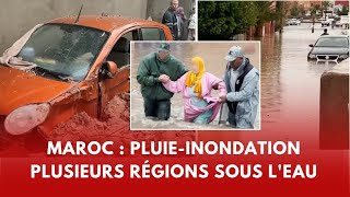 Maroc  Pluieinondations plusieurs régions sous leau [upl. by Krik]