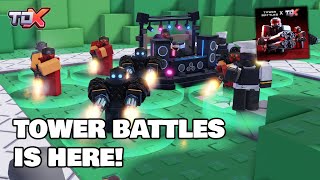 Tower Battles Skin Is Here Tower Defense X Update [upl. by Allemat257]