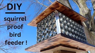 How to Make ● A Unique Squirrel Proof Bird Feeder  that actually works [upl. by Suilenroc]