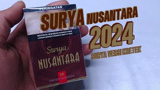 REVIEW ROKOK SURYA NUSANTARA 2024 SURYA VERSI KRETEK NIE BOS [upl. by Anastase260]