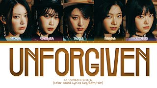 LE SSERAFIM 르세라핌 UNFORGIVEN feat Nile Rodgers Lyrics Color Coded Lyrics [upl. by Dylane385]