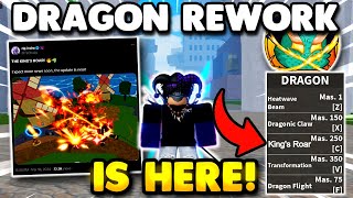 Dragon Rework Is FINALLY HERE  HUGE NEWS amp RELEASE DATE  Blox Fruits Update [upl. by Annoval]