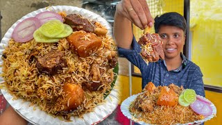 3 পিস মটন2 পিস আলু দিয়ে Unlimited মশলাদার Biryani 🔥 সাথে মটন লিভার কষা।Bombay Biryani❤️Bong Insane [upl. by Nylasej923]