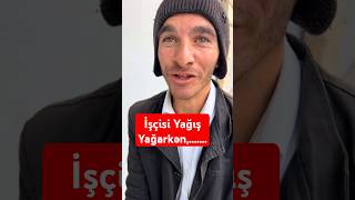 İşçi İşə Gələrkən Yağışa Düşdü Və maraqlivideolar [upl. by Ativad]