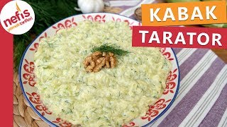 Dereotlu Kabak Tarator Tarifi  Tavsiye Ederiz Pratik Ve Lezzetli Bir Meze [upl. by Ahsiekan859]