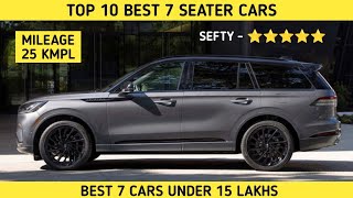 Top 10 7 seater car under 15 lakhs Explained  joravar cars youtube 7seater [upl. by Noislla702]