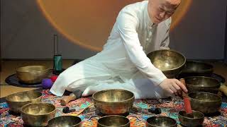 Healing Frequencies of Tibetan Bowlssingingbowlmeditationmusicsoundbathssleep [upl. by Rollet883]