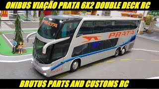 BRUTUS  ONIBUS MARCOPOLO 1800 DD VIAÇÃO PRATA DE CONTROLE REMOTO [upl. by Udele]