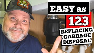 REPLACE amp INSTALL 55 QUIETER GARBAGE DISPOSAL HARD WIRED [upl. by Yadseut698]