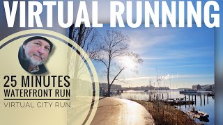 Virtual Running Videos for Treadmill  Waterfront Run  Berlin  Rummelsburger Bucht  Virtual Run [upl. by Yecal974]