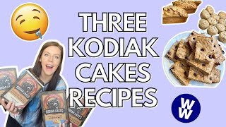 THREE KODIAK CAKE RECIPES  Banana Bread Sheet Pancakes amp Lemon Blueberry Muffins  WW BLUE PLAN [upl. by Blackwell]