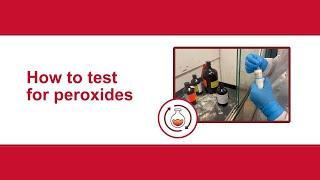 How to test for peroxides using Quantofix dip strips [upl. by Golliner]