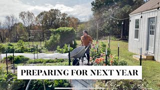 FALL CLEANUP prepare your garden for another season  Notill gardening [upl. by Shadow874]