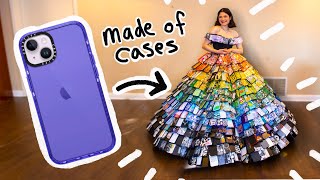 Making a Ballgown out of 1000 old Phone Cases [upl. by Lichter]