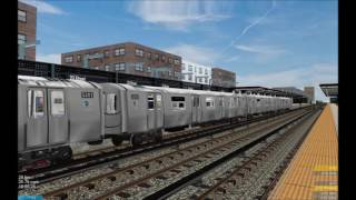 OpenBVE HD NYC Subway R153 Bombardier On Fictional V Line BETA to 34th Street  Hudson Yards [upl. by Neidhardt142]