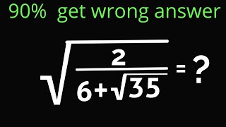 Belgium  Tricky radical problem  Can you solve this olympiad math question [upl. by Mccallion]