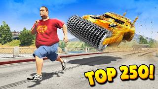 TOP 250 FUNNIEST FAILS IN GTA 5 Part 6 [upl. by Rudyard]