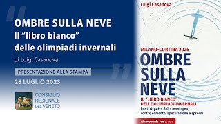 Presentazione Ombre sulla neve Milano  Cortina 2026 Il libro bianco delle Olimpiadi invernali [upl. by Elrak384]