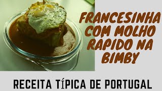 Francesinha com ovo a cavalo molho rápido e simples na bimby receita típica de Portugal [upl. by Nathanael]