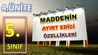 maddenin ayırt edici özellikleri 5sınıf 2021 [upl. by Aineg]