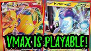 Regieleki VMAX BEEFS UP MIraidon Pokemon TCG Live [upl. by Ynttirb]