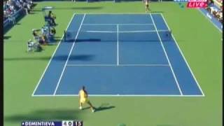 Jelena Jankovic vs Elena Dementieva 2008 US Open Highlights [upl. by Zandt]