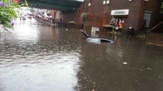 Wallington Bridge Flash flood 7th June 2016 [upl. by Ellehsat]