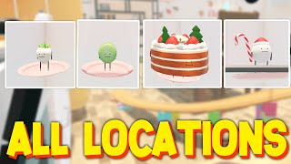 HOW TO GET ALL XMAS LIMITED FOODS LOCATIONS in SECRET STAYCATION ROBLOX [upl. by Krischer]