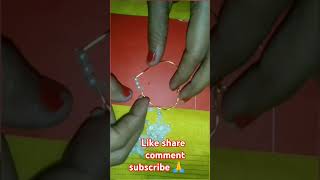 How to make pearls beads heart shape hoop earrings youtubeshorts diy viralvideo beads pearls [upl. by Anidal356]