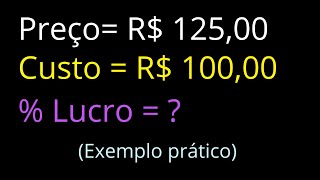 Como calcular a porcentagem de lucro de um produto  Rápido e Fácil [upl. by Carboni962]